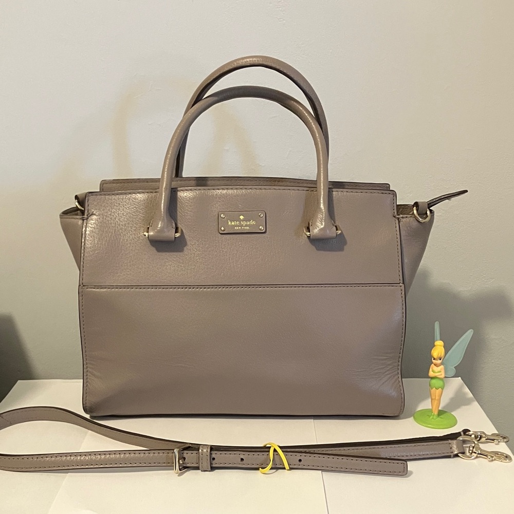 Kate Spade Taupe Leather Satchel